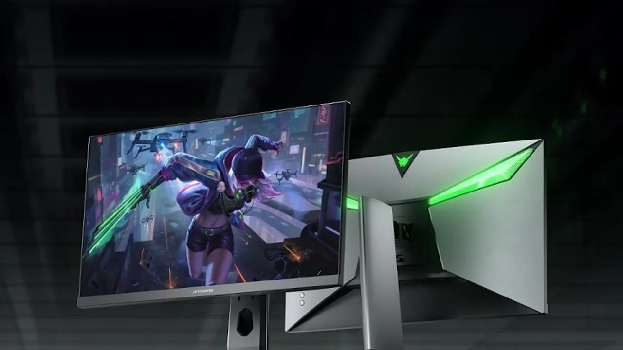 앤트게이머 ANT257PF 750Hz 게이밍 모니터 정면과 후면
