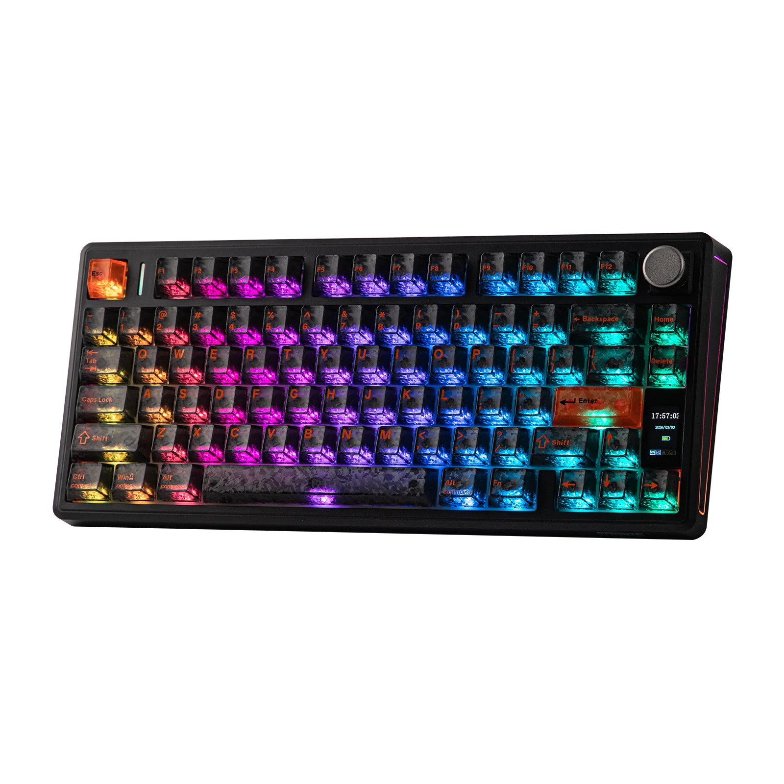 Epomaker TH80 V2 Pro — 75% 가스켓 마운트 무선 노브 키보드