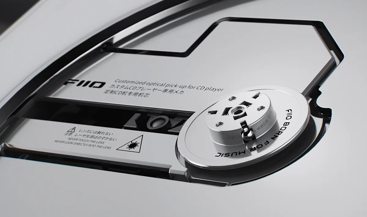 FiiO 스노우스카이 비트박스 CD 구동부 클로즈업