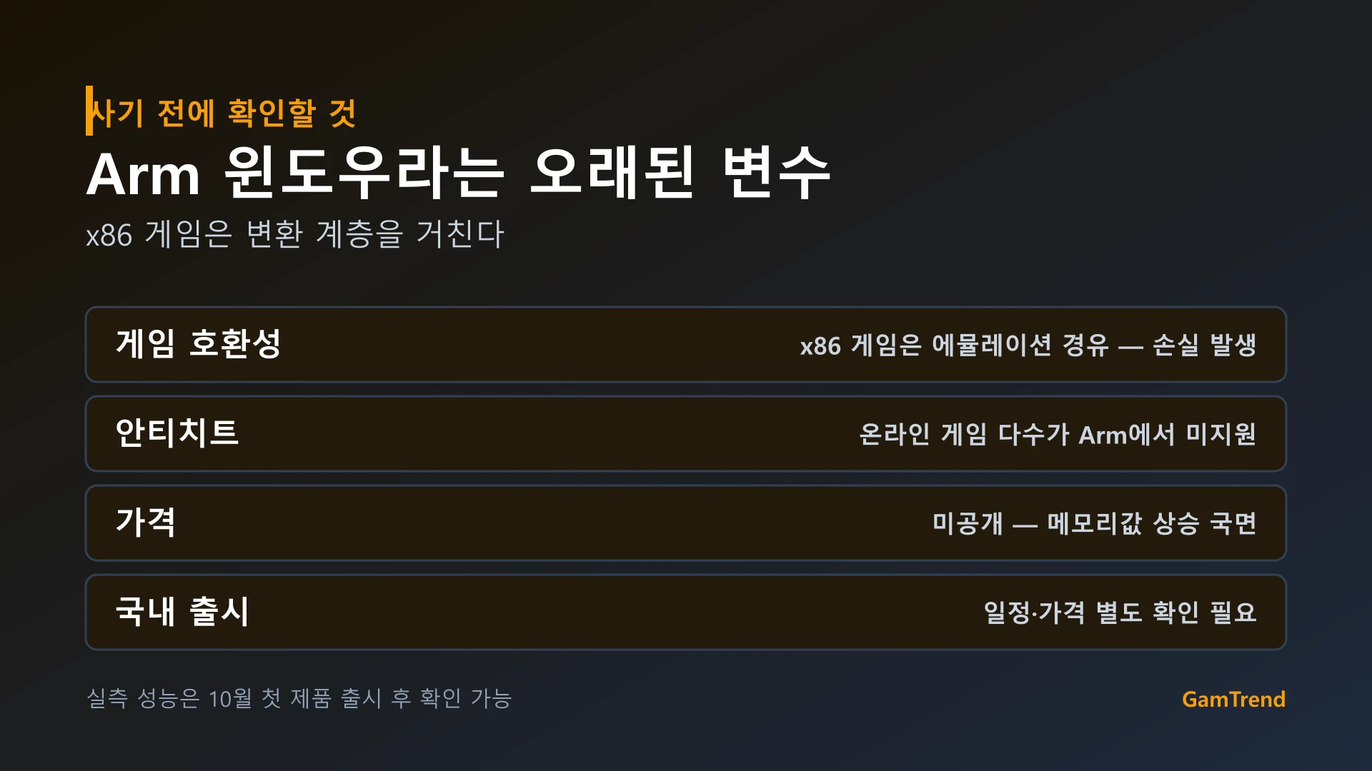 RTX 스파크 구매 전 확인해야 할 항목 정리