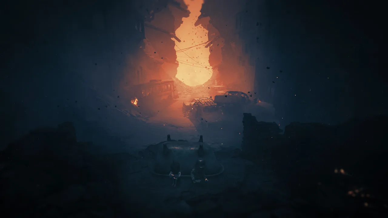 리애니멀 The Prisoner DLC 스크린샷, 전쟁으로 폐허가 된 거리를 걷는 신규 캐릭터들