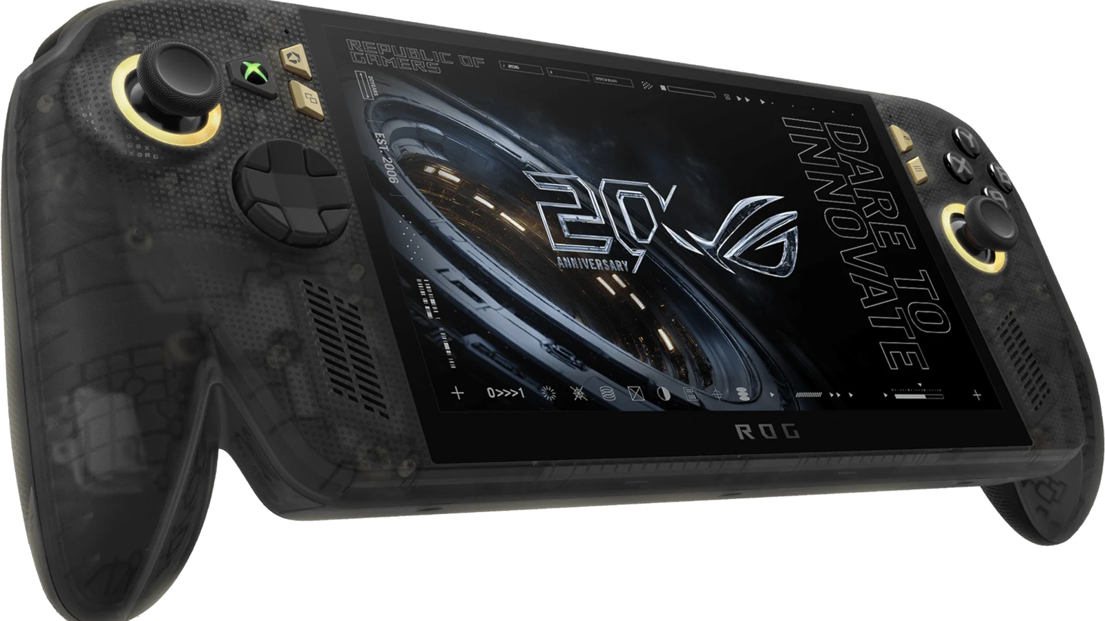 ROG Xbox Ally X20 반투명 블랙 골드 에디션