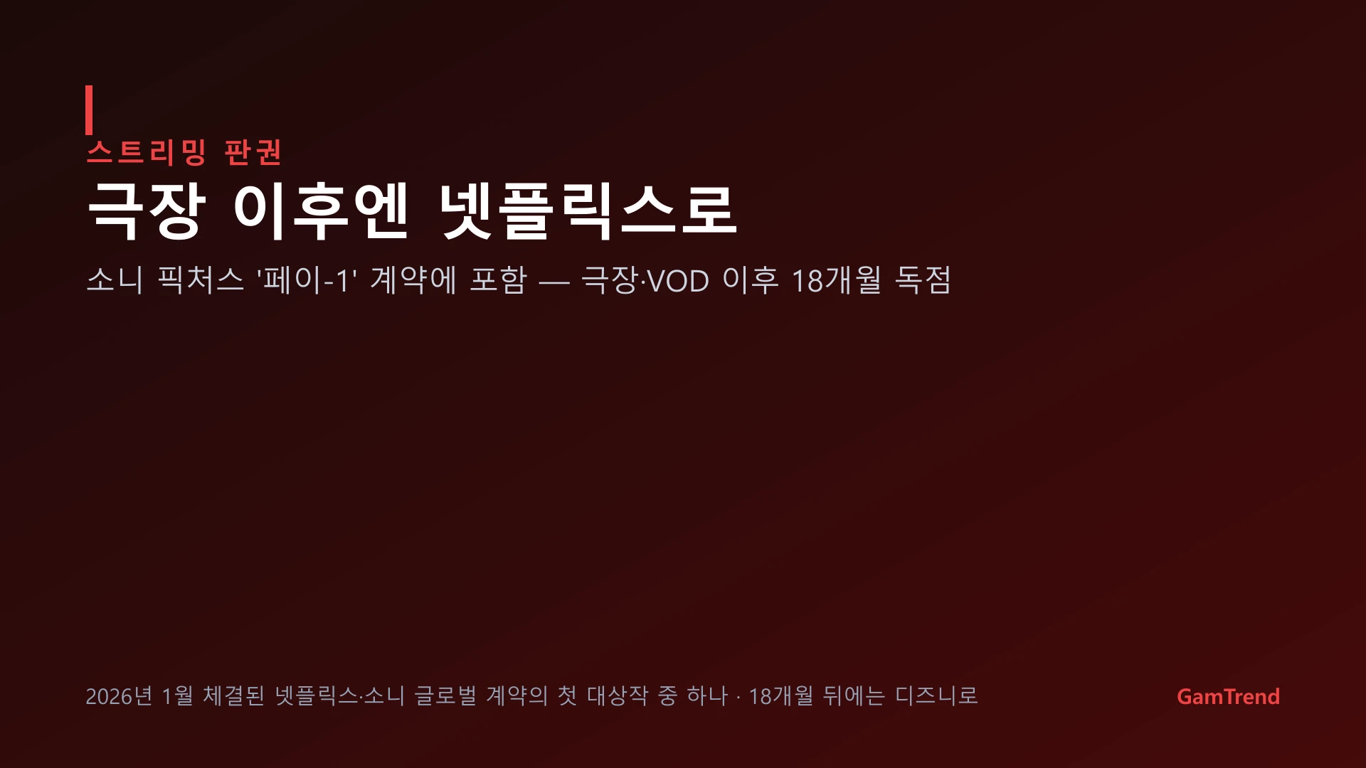 젤다 영화 넷플릭스 스트리밍 계약 설명 그래픽
